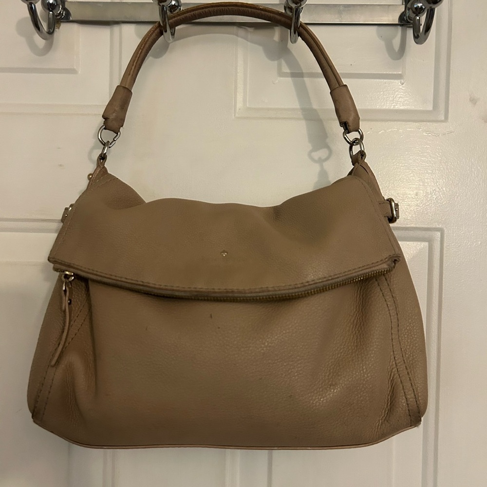Kate Spade Tan Leather Satchel Bag